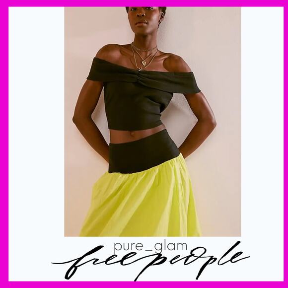 Free People matching set co-ord top and skirt two-piece - Picture 1 of 6